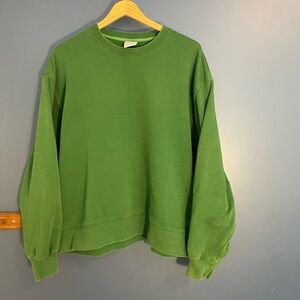 TNA Airy Fleece in Vibrant Green size 2 (Medium)